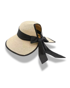Ribbon Straw Visor